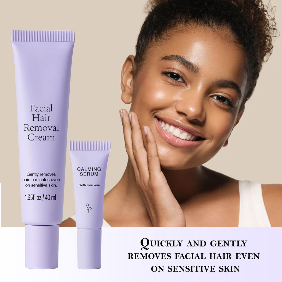 ❤️Finally!  Facial Hair Freedom: Gentle and Painless Facial Hair Removal Cream