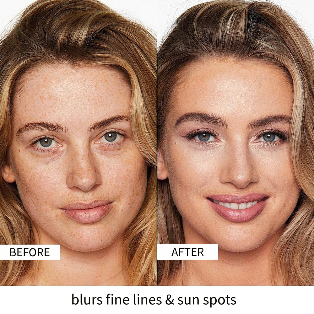 💜BB blur tinted moisturizer SPF 30 - instantly brightens, hydrates & smooths your skin🖌️Free round head brush