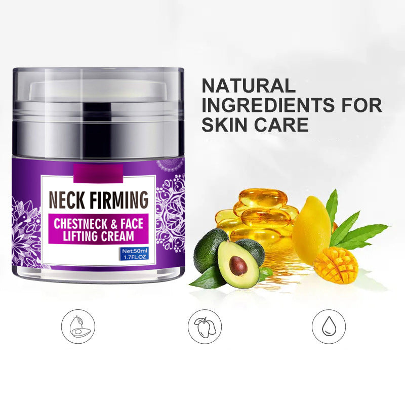 Neck & Chest Firming Cream - Hydrating Moisturizer for Fine Lines, Visibly Smooths Skin with Sodium Hyaluronate, 50g