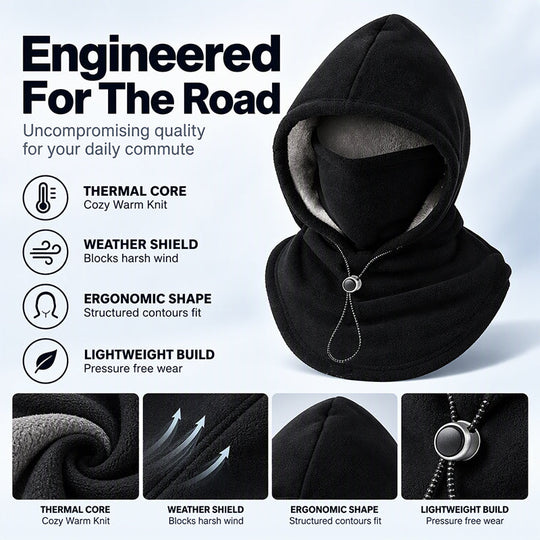 🖤 Black Friday Early Access: 70% OFF 🖤Warm Balaclava with Adjustable Drawstring – Face and Neck Protection