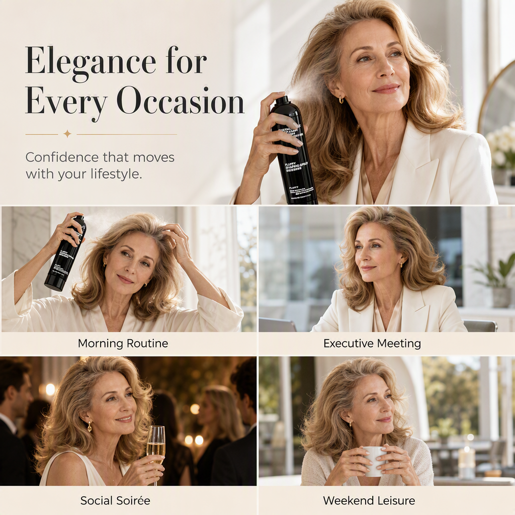 🎉Limited Time💥Recommended by Hairstylists! 🔥Shape in 3 Seconds! Easily Create Fluffy & Elegant Hairstyles! 👩 Peach-scented volumizing & setting spray
