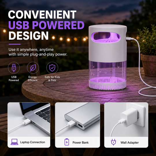🦟 UV Mosquito Killer Lamp – quiet, USB, chemical-free. 50K+ sold! 🔇🌙