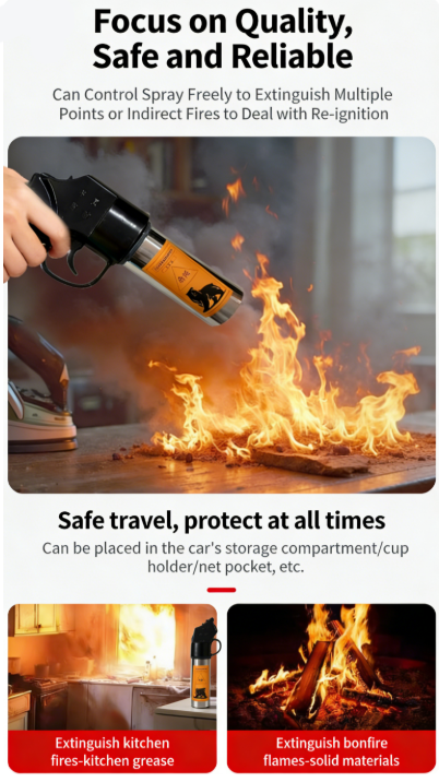 Tragbarer Pulverlöscher für Auto & Outdoor – Kompakt, Effektiv & Sicher | ABC-Löscher