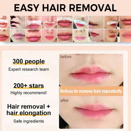 ❤️Finally!  Facial Hair Freedom: Gentle and Painless Facial Hair Removal Cream