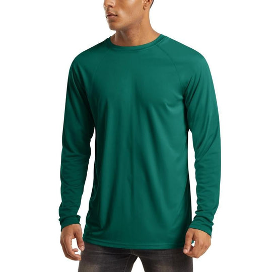 🏆70K+ Sold⚡ Men’s UPF 50+ Long Sleeve Performance Shirt – Quick Dry, Lightweight & Breathable