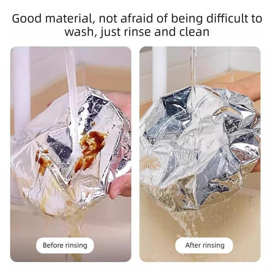 Home dining table food container aluminum foil heat-retaining cover
