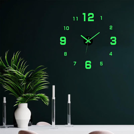 🕒Modern 3D Digital Wall Clock – Silent Acrylic Luminous Wall Decor, Night Glow Easy-Read Time Display, Stylish Home Decoration & Gift
