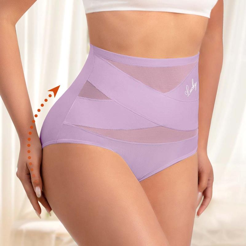 🥰Limited Sale 50% OFF💟Plus-Size High-Waist Cross Tummy Control Panties