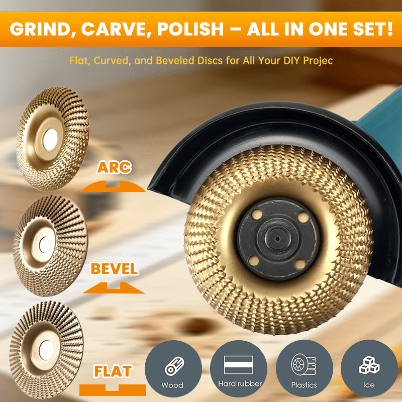 🏆Wood Carving Sanding Discs 🛠️Durable & Precision-Grit • Safe, Long-Lasting 🔒