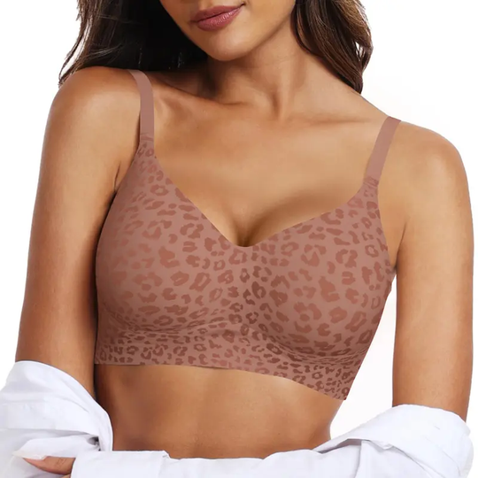 OEAK Womens Seamless Jelly Bra No Underwire Comfort Push Up Bras Buttery Soft Wireless Full Coverage Sport Everyday Bra
