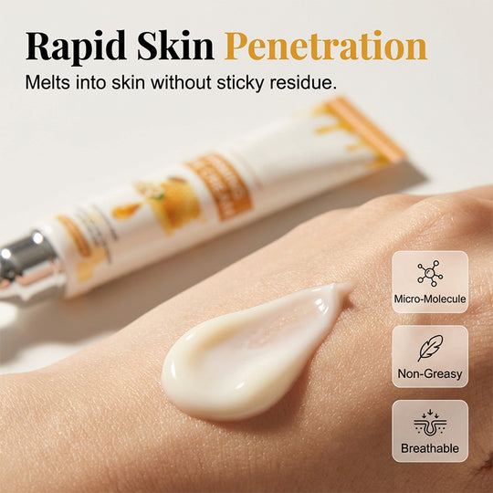 Firming Eye Cream with Natural Honey - Reduces Fine Lines & Wrinkles - Daily Use Skincare Routine - 20g - Firming Action & Natural Ingredients
