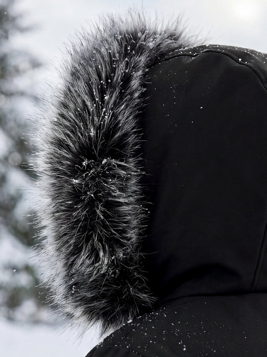 ✨Men's Windproof Hooded Thermal Mid-Length Parka Jacket
