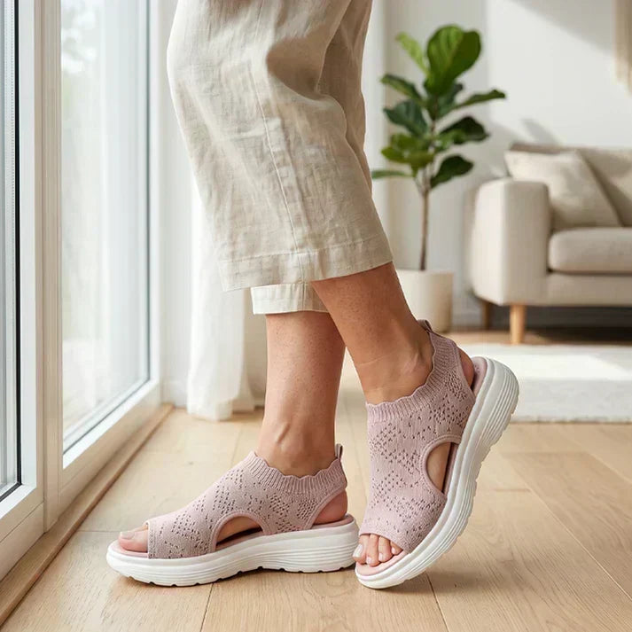 ⏳Time-Limited Special⏰Women's Breathable Knit Platform Sandals