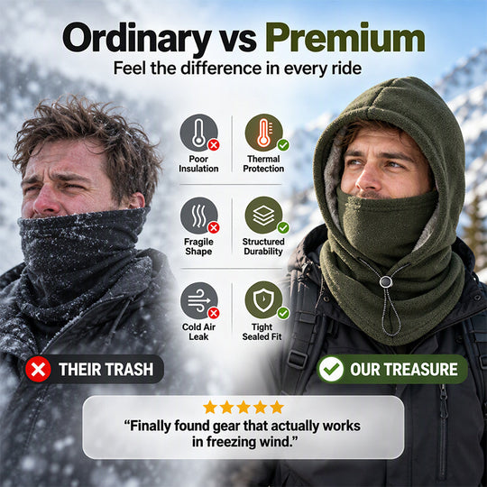 🖤 Black Friday Early Access: 70% OFF 🖤Warm Balaclava with Adjustable Drawstring – Face and Neck Protection