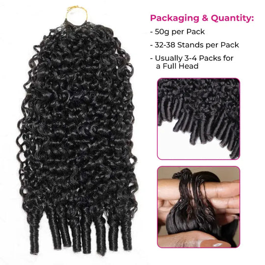 ISEE HAIR Human Hair Crochet Extensions Miracle Knots Pre-Separated 50g/Pack – Knotless Boho Braids, 4-5 Packs for Full Head, Multiple Curly & Wave Textures#HairTok #HairTutorial #HairStyles