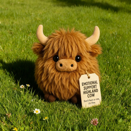 🎅Christmas Sale 40% OFF!!🎄20K+ SOLD! 🎁✨Emotional Support Highland Cow Plush🐮