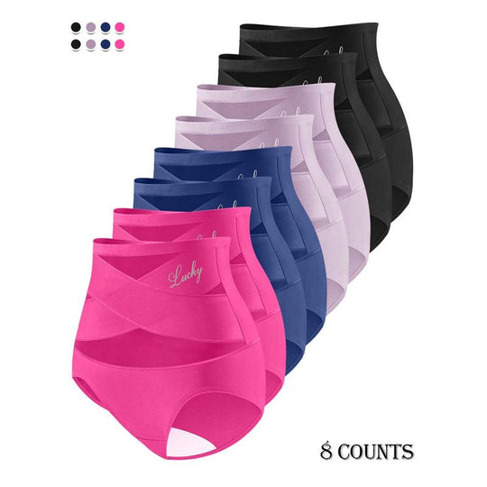 ✨Plus-Size High-Waist Cross Tummy Control Panties