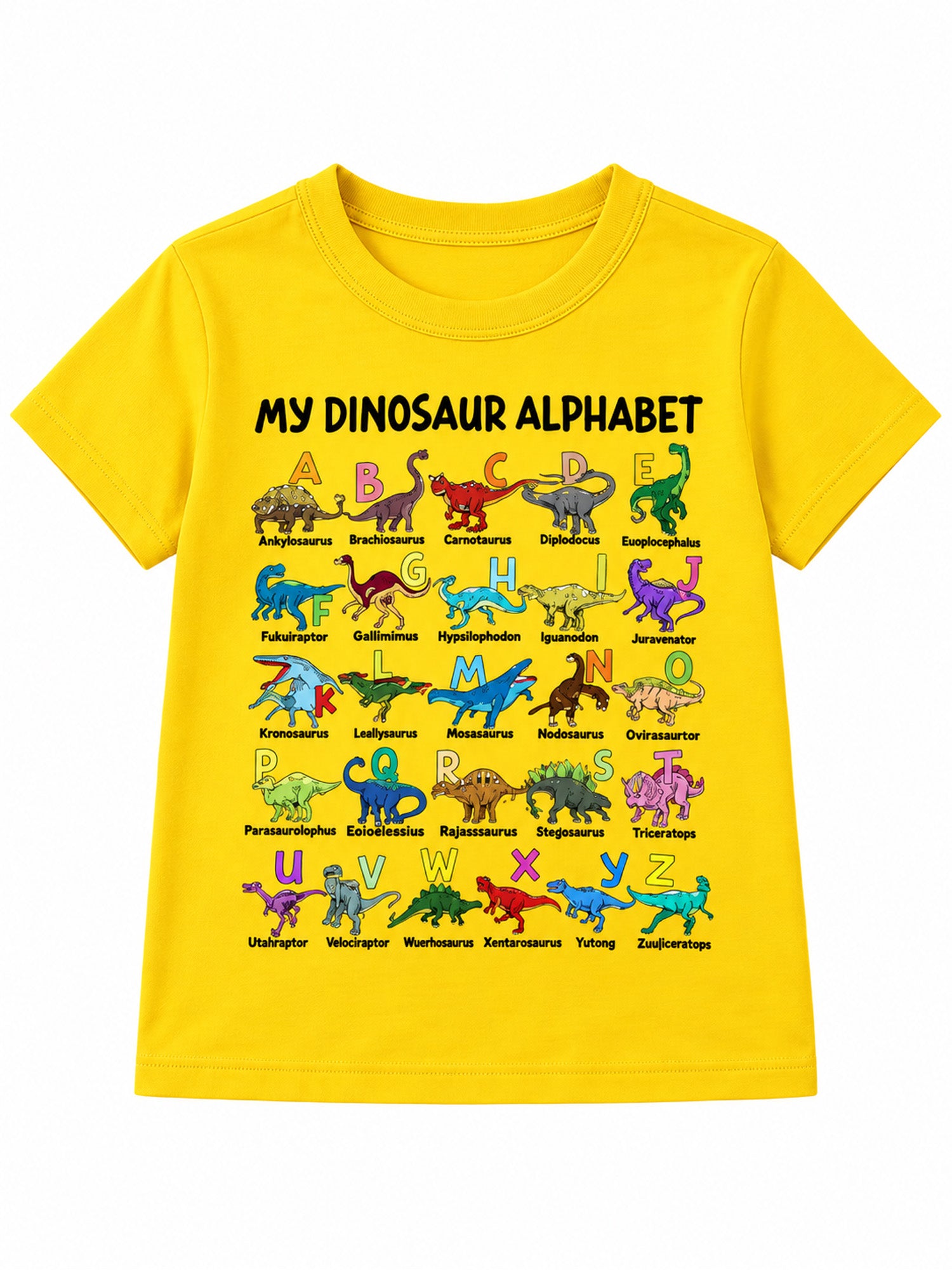 🦖Hot Sale 50% OFF✨Kids Dinosaur Alphabet Graphic T-Shirt