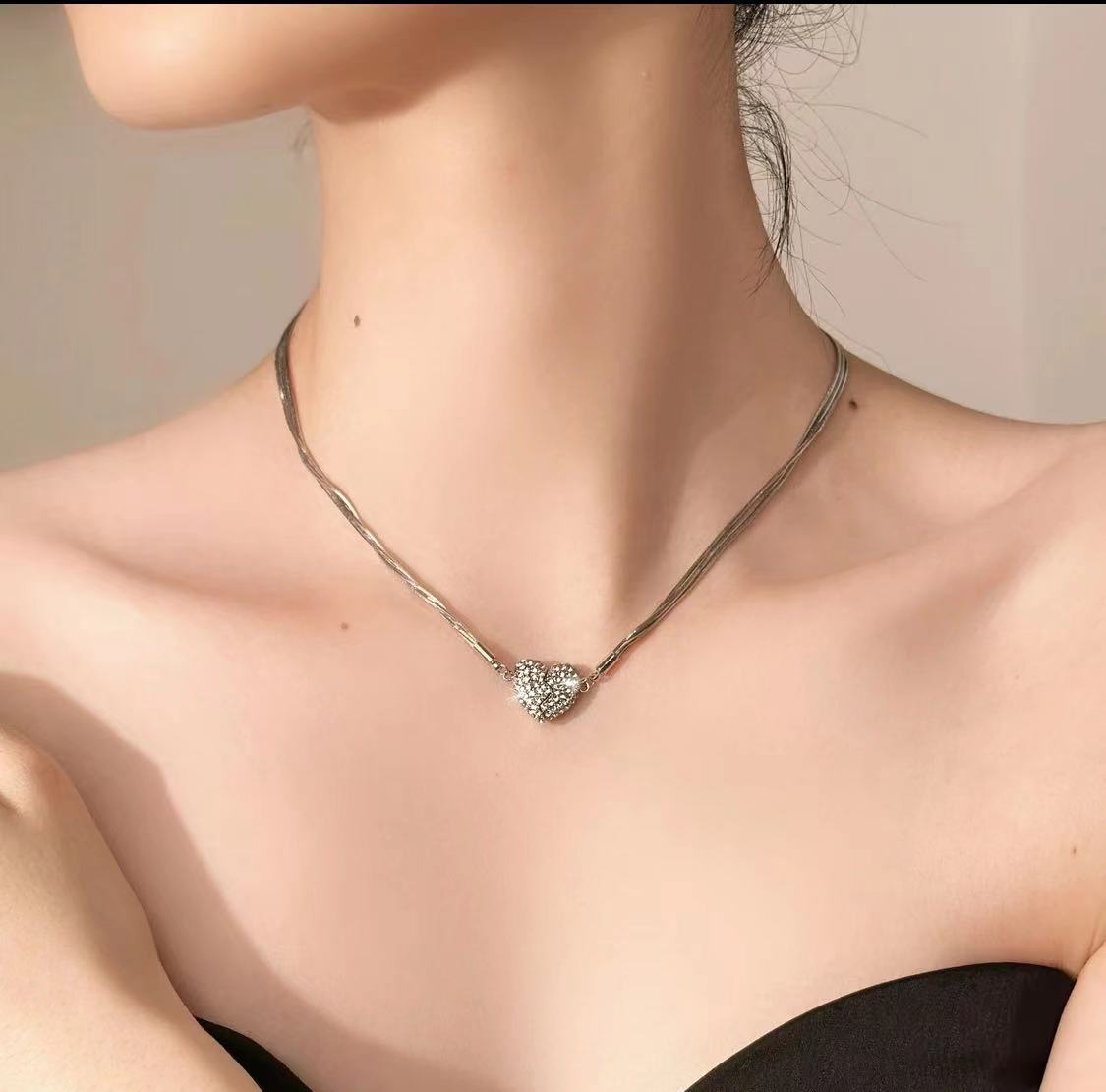 ✨🖤Black Friday Sale:50% OFF🔥MAGNETIC LOVE PATCHWORK NECKLACE