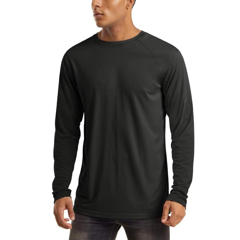 🏆70K+ Sold⚡ Men’s UPF 50+ Long Sleeve Performance Shirt – Quick Dry, Lightweight & Breathable
