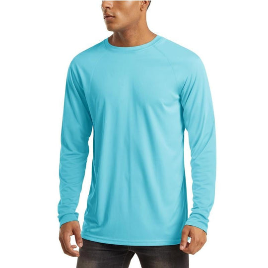 🏆70K+ Sold⚡ Men’s UPF 50+ Long Sleeve Performance Shirt – Quick Dry, Lightweight & Breathable