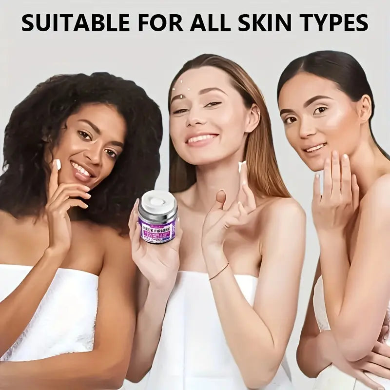 Neck & Chest Firming Cream - Hydrating Moisturizer for Fine Lines, Visibly Smooths Skin with Sodium Hyaluronate, 50g