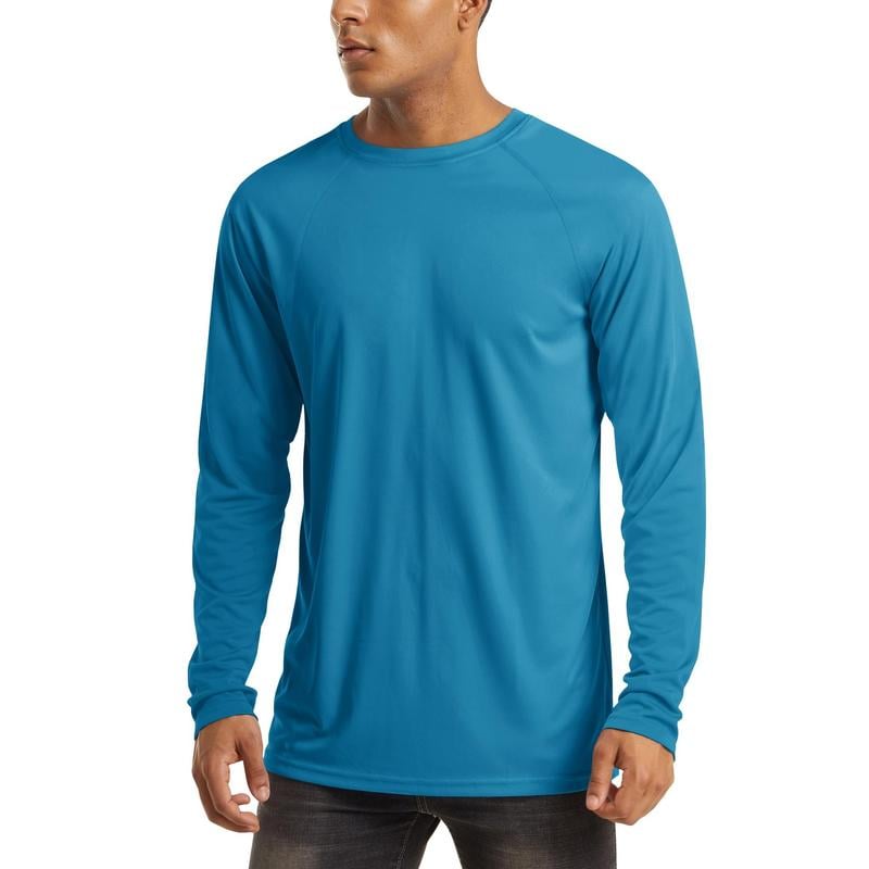 🏆70K+ Sold⚡ Men’s UPF 50+ Long Sleeve Performance Shirt – Quick Dry, Lightweight & Breathable