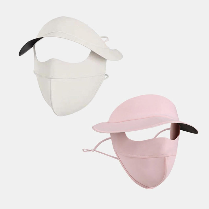 🔥Cumpără 1 Primești 1 Gratuit🔥Pălărie de protecție solară din mătase mată pentru față întreagă