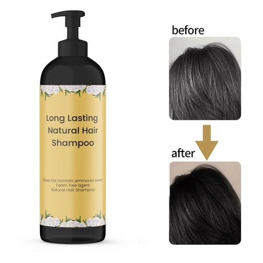 Pitkäkestoinen luonnollinen hiusväri shampoo