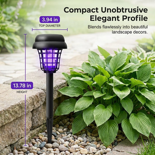 ☀️Solar Mosquito Zapper Light ✨– Outdoor Garden Stake Lamp, UV Insect Killer & Solar Pathway Light🦟🚫