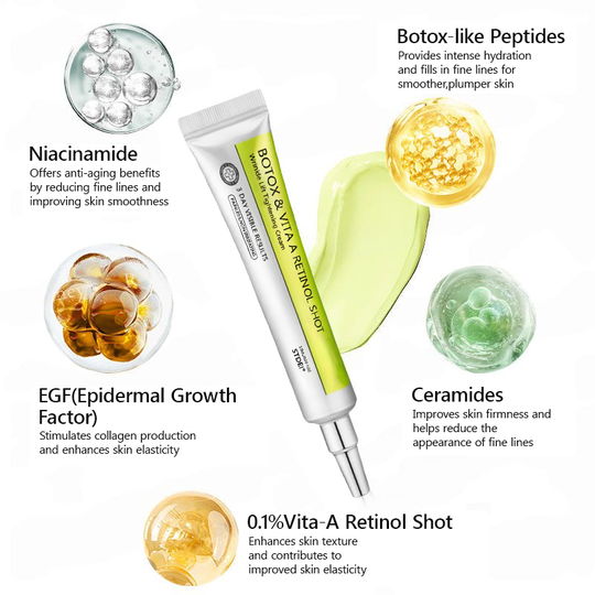 𝑶𝒇𝒇𝒊𝒄𝒊𝒂𝒍 𝑺𝒕𝒐𝒓𝒆👍| Nyerje vissza fiatalos bőrét most 💫STDEI® BOTOX &amp; VITA A RETINOL SHOT Ránctalanító Feszesítő Krém