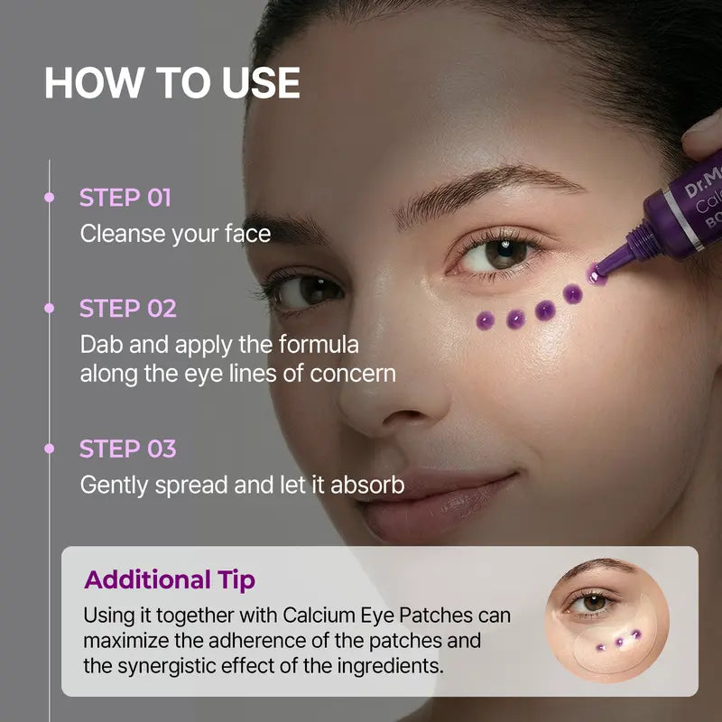 Calcium Bonding Eye Cream formulated for Sunken Under-Eyes, Sagging Eye Bags, and Fine Lines