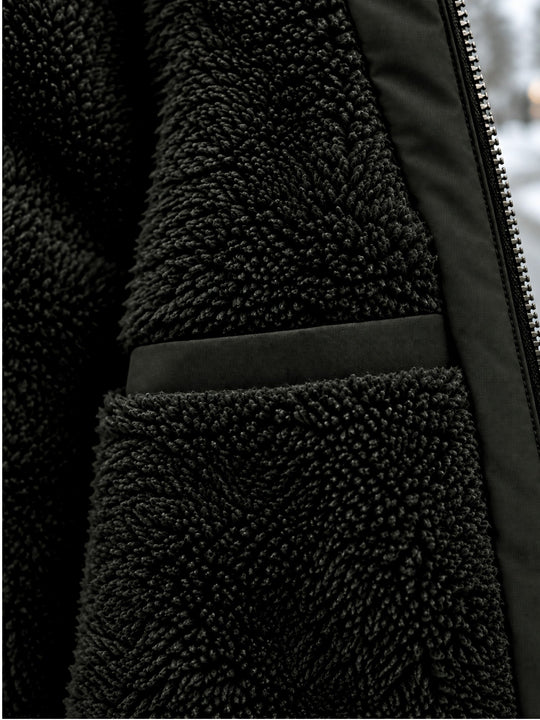 ✨Men's Windproof Hooded Thermal Mid-Length Parka Jacket