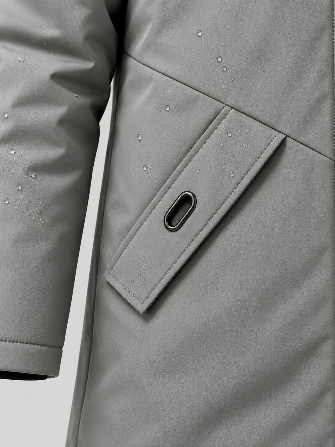 ✨Men's Windproof Hooded Thermal Mid-Length Parka Jacket