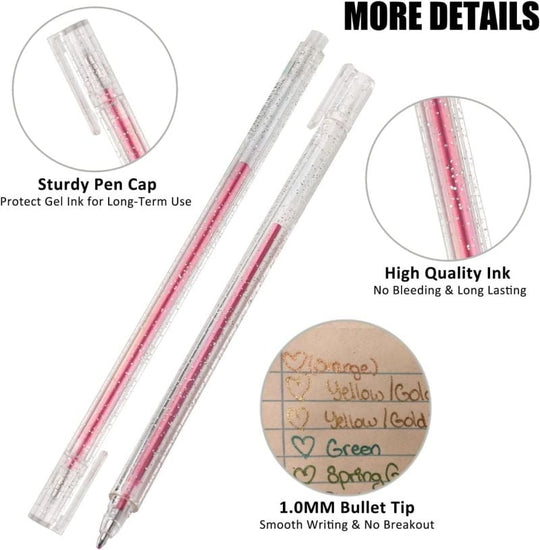 ✨80K+ SOLD!🎁Glitter Gel Pen Set – Smooth Writing 🎨