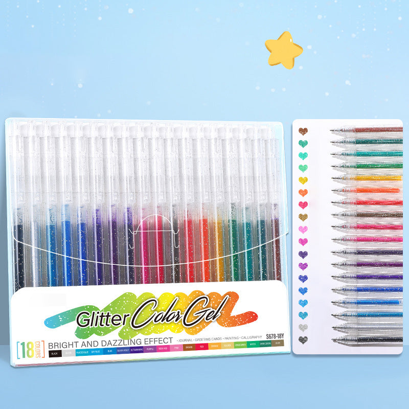 ✨80K+ SOLD!🎁Glitter Gel Pen Set – Smooth Writing 🎨