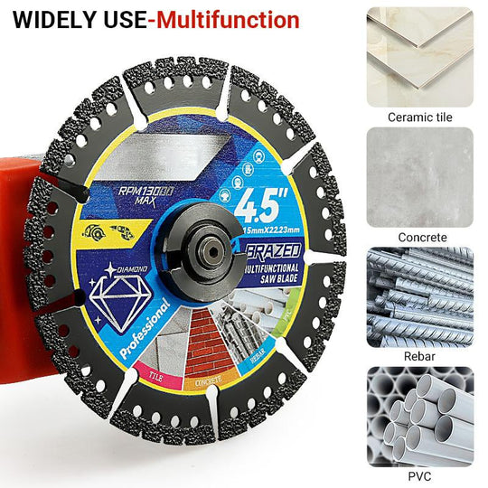 4.5" Multi-Material Diamond Blade - Zero Compromise, Max Durability