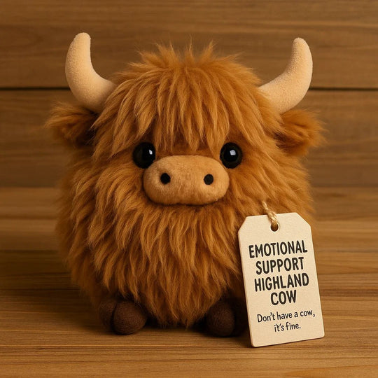 🎅Christmas Sale 40% OFF!!🎄20K+ SOLD! 🎁✨Emotional Support Highland Cow Plush🐮