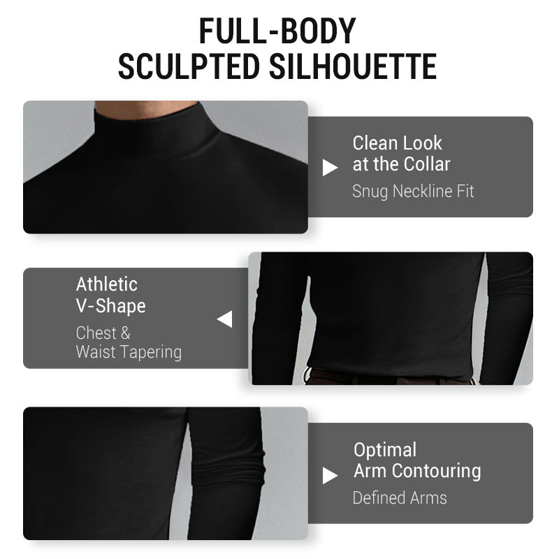 👕 50% DE THALAMH ANOIS! ✨ Léine T Caol Muineál Ard na bhFear - Leaisteach &  Fabraic Breathable, Stíl Nua-Aimseartha le haghaidh Giomnáisiam nó Éadaí Ócáideacha 🏃‍♂️📦