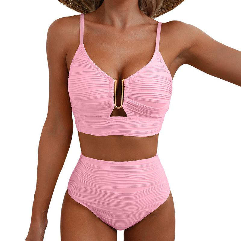 Push Up High Waist Bikini for kvinner