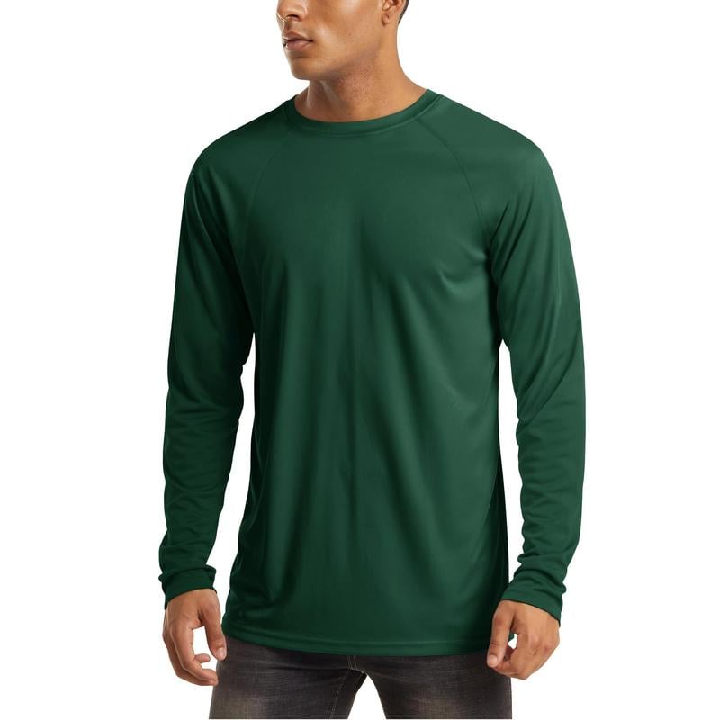 🏆70K+ Sold⚡ Men’s UPF 50+ Long Sleeve Performance Shirt – Quick Dry, Lightweight & Breathable