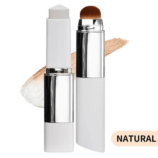🎉BUY 1 GET 1 FREE🎉[OFFICIAL PRODUCT]  Cover Cream Stick V w/ Detachable Brush - Korean Skin Care Color-Changing Foundation Stick with Collagen Capsules (0.45 oz)