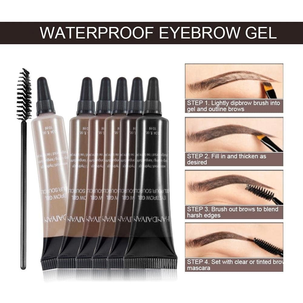 💕 Last Day Buy 1 Get 1 Free 💕Long-lasting Waterproof Smudge-proof Liquid Eyebrow Gel/Tint(With Free Brush)