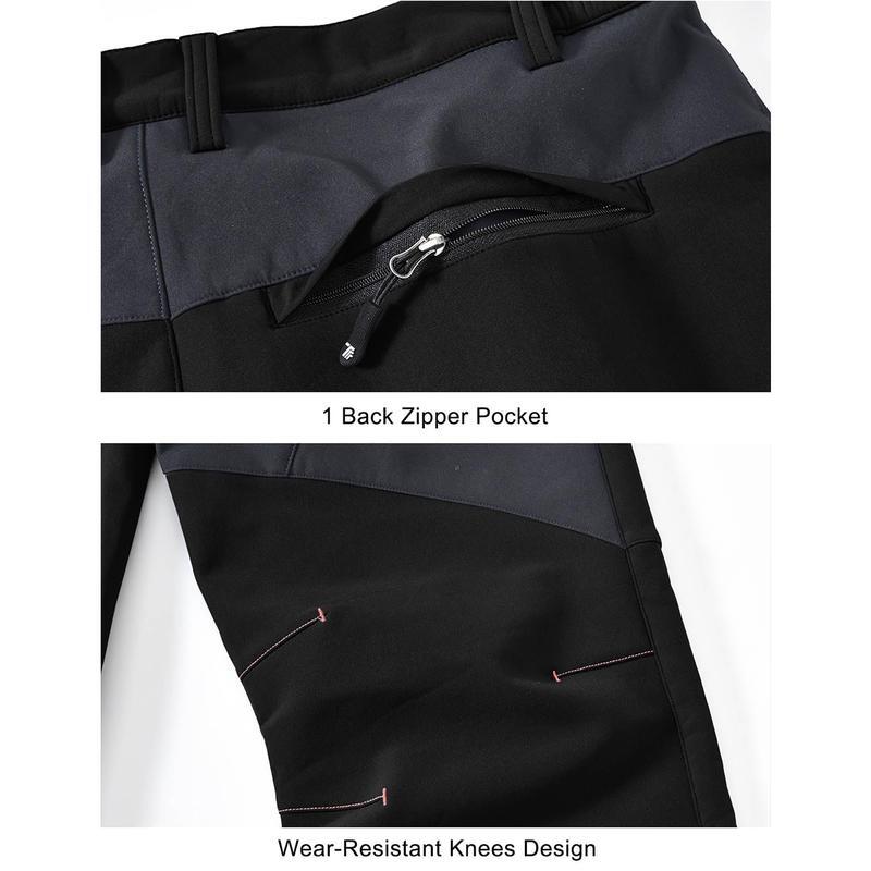🏆LAST DAY SALE 50% OFF!!🔥Men's Waterproof Winter Trousers with Fleece Lining Cargo Pants