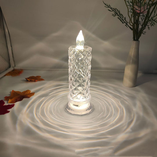 🎁LED Crystal Candle Lights- Romantic Tabletop Night Lights