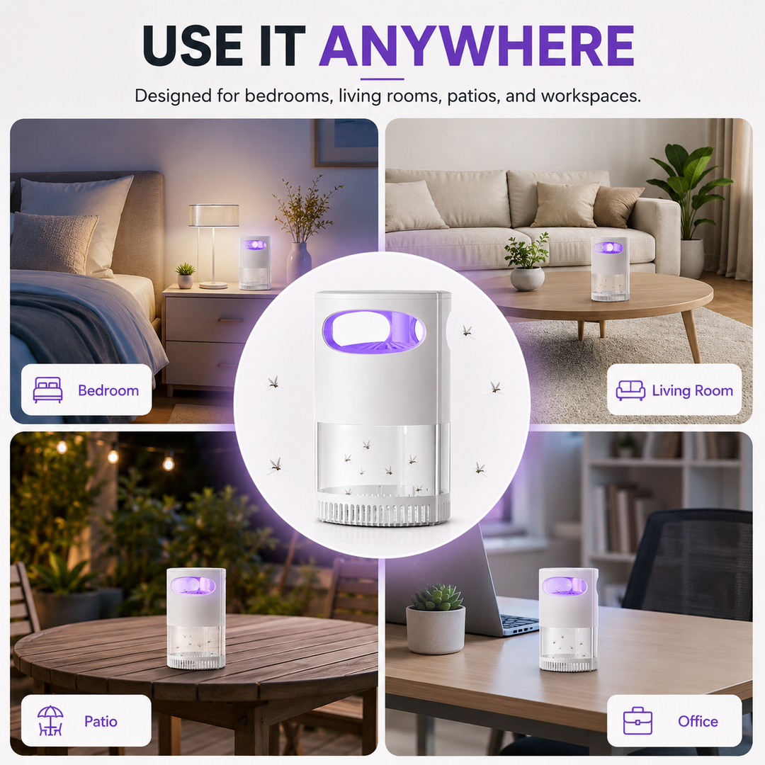 🦟 UV Mosquito Killer Lamp – quiet, USB, chemical-free. 50K+ sold! 🔇🌙
