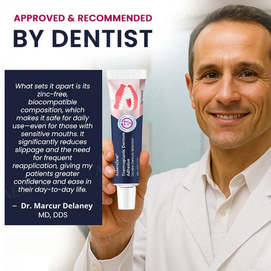 AdhereDent® termoplasztikus fogsorragasztó ⏳ Tartós fogsorretenció