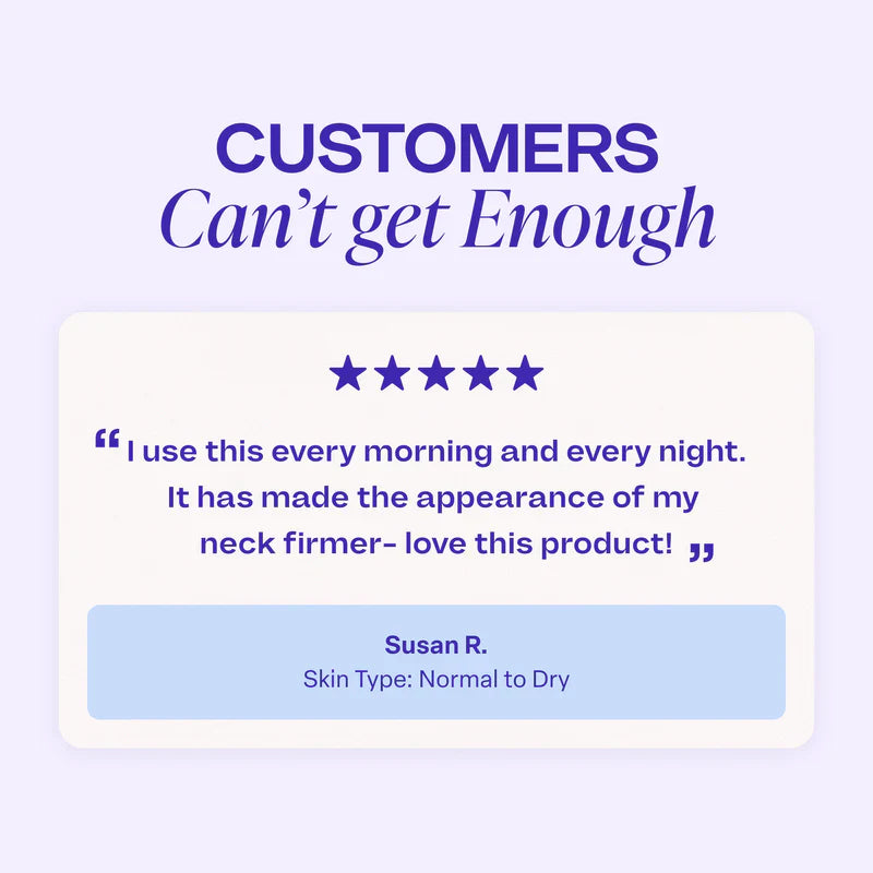 Crema rassodante avanzata per il collo: solleva visibilmente & Stringe la "Turchia"