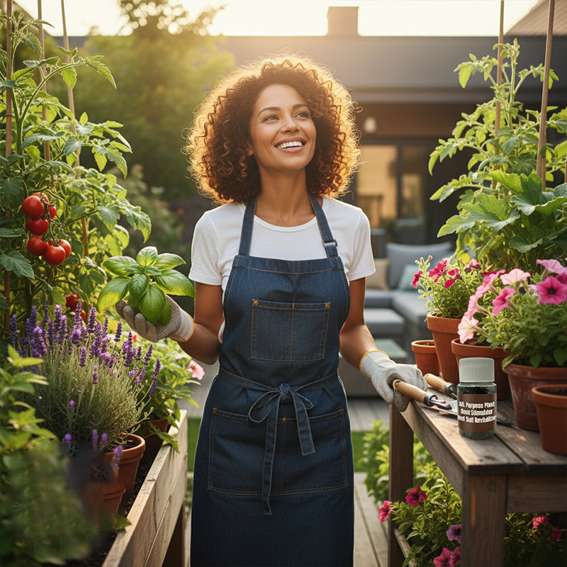 Allsidiga växtrotstimulator och jordvitalisering