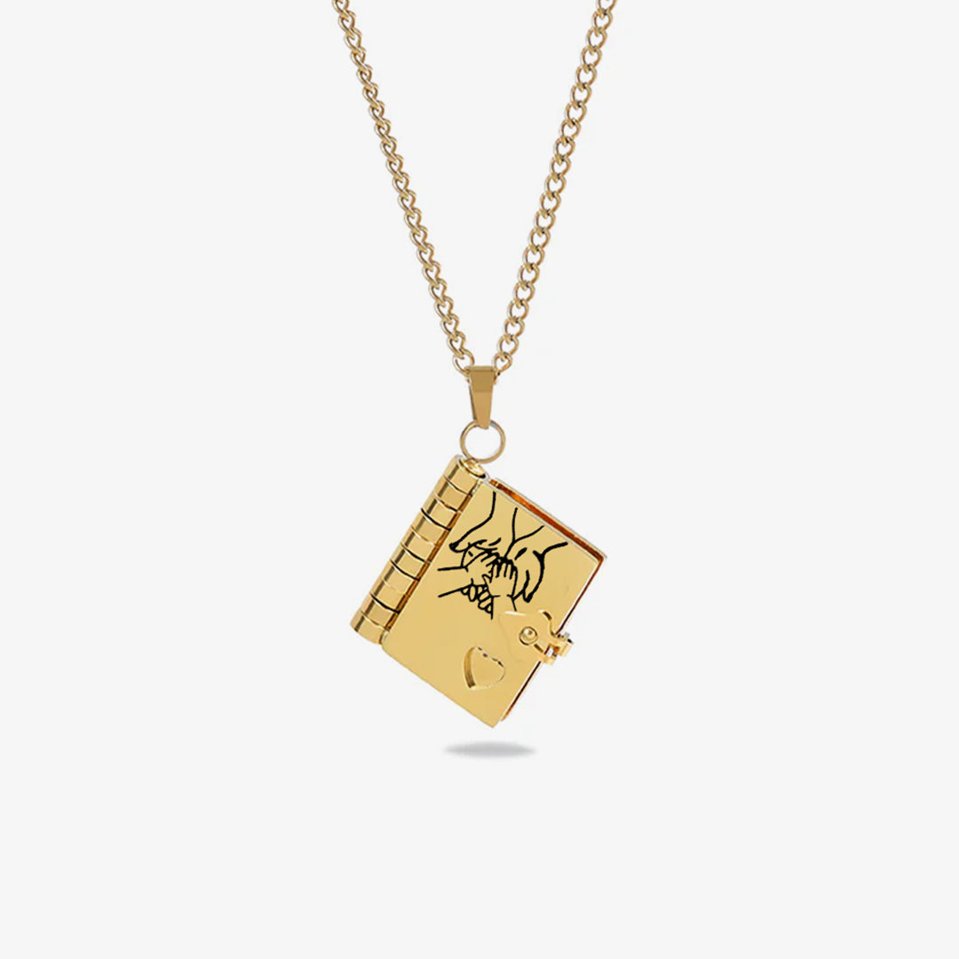 My Little Star Book Necklace for Daughter, Birthday Day Gift Return to School Jewelry of Love